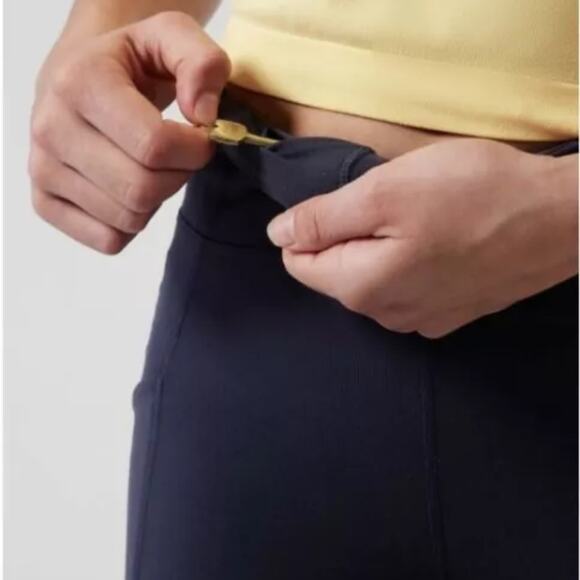 NWT Athleta Girl High Rise Stash Your Treasures Capri Tight Navy Size Large/12 - Picture 11 of 15